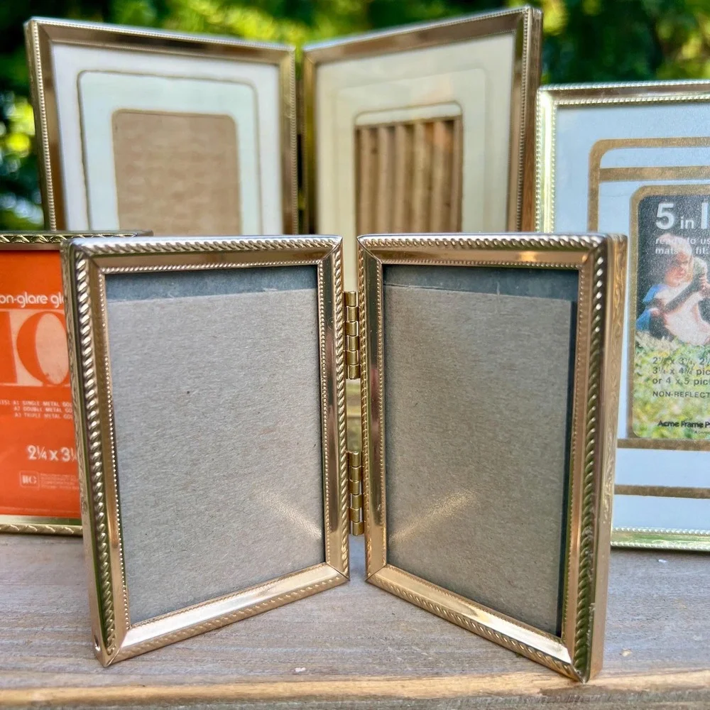 Vintage Mini Gold Frames | Set of 4
